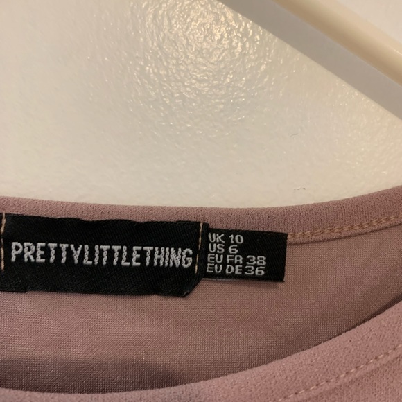 Dusty pink cape sleeve dress - Picture 5 of 5